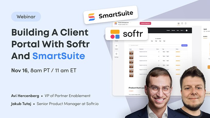 LinkedIn - Building a Client Portal with Softr and SmartSuite (1)