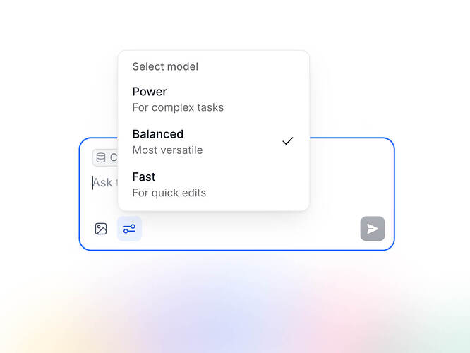 Model selector