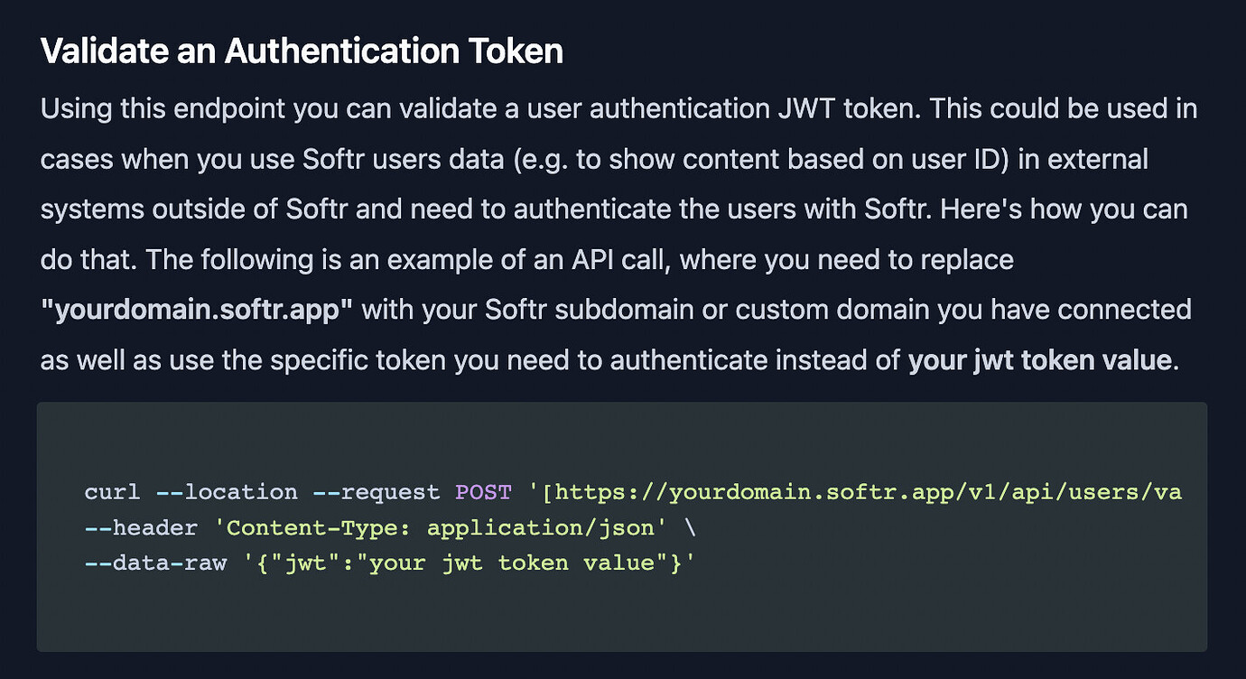 Issue using Softr API to validate a token - Ask the community - Softr ...