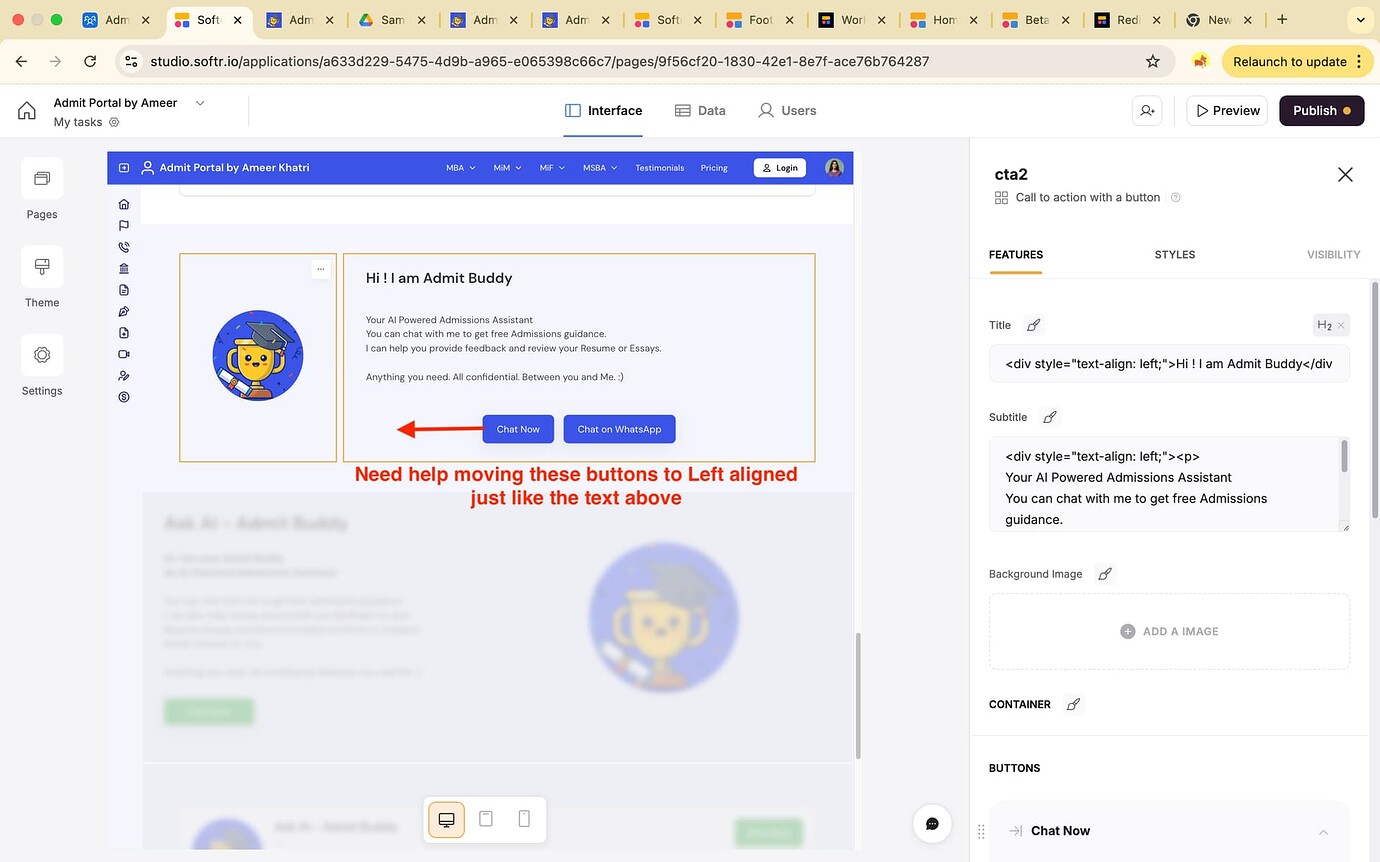 CTA Block - Design Help Needed - Custom Coding - Softr Community