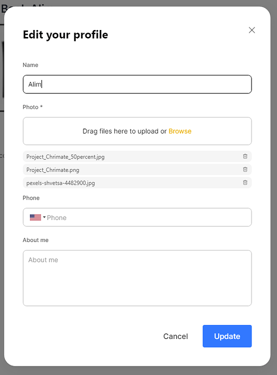 More than one image appear in user profile (list-details page) for a ...
