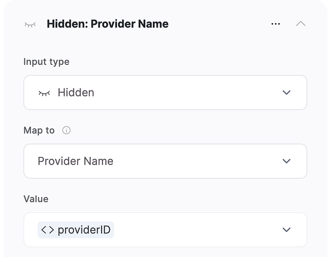 Softr Hidden field