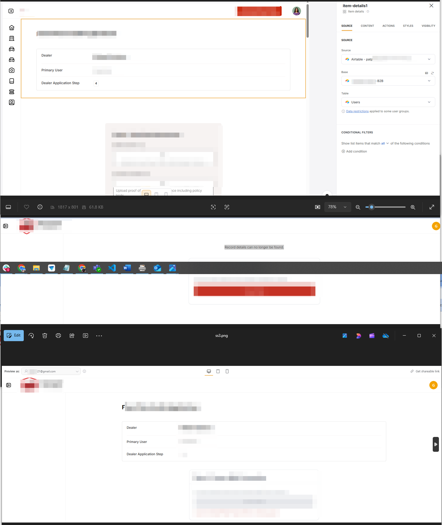 Problem Displaying Item Details - Bug Reports - Softr Community